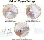 NTBAY Toddler Pillows with Pillowcases Set, 4 Piece 13 x 18, Navy Blue - Image 7