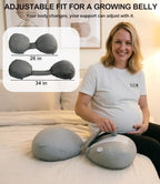 Adjustable Pregnancy Wedge Pillow for Belly & Back Support, Compact Design - Image 4