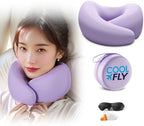 Cool Fly Airplane Travel Pillow Set. Fashion Chic Memory Foam Neck Pillow - Image 2