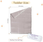 ZPECC Toddler Down Alternative Comforter, 39" x 47", Ashes of Roses - Image 2