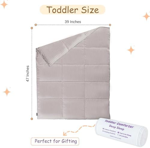 ZPECC Toddler Down Alternative Comforter, 39" x 47", Ashes of Roses - Image 2