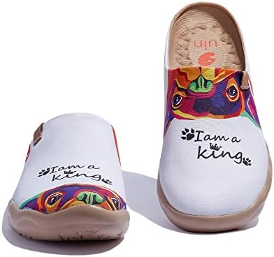 UIN Slipper Woman Travel Art Painted Shoes Wide Toe Casual Home Slip On Mules Malaga - Image 2