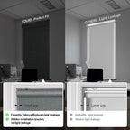 Boolegon Blackout Roller Shades for Windows, Grey, 34" W x 56" H - Image 4