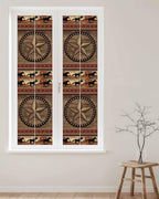 Window Privacy Film Frosted, Texas Star Rustic Reusable Static Cling Window Tints, Farmhouse Western Horse Wood Grain Heat Control Windows Films for Offices, Balcony, 29.5 x 118 Inches - Image 2