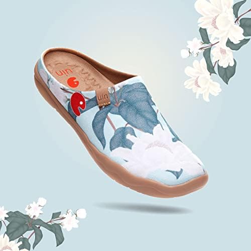 UIN Slipper Woman Travel Art Painted Shoes Wide Toe Casual Home Slip On Mules Malaga - Image 2