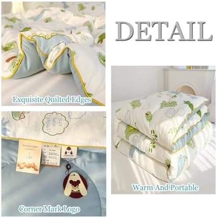 Simple Spring Comforter Full Size, Category A Maternal and Infant Grade Quilt Core - Healthy Warm Comfortable Comforter for Bedroom Living Room Bed Decor(B,200 * 230cm/79 * 91") - Image 3