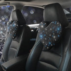 Car Headrest Neck Pillows Rhinestone Automobile Headrest Cover Car Headrest Neck Pillow for Driving with Bling Bling Crystal Car Accessories for Women, Girls and Ladies Black 2 Pieces by Pirador