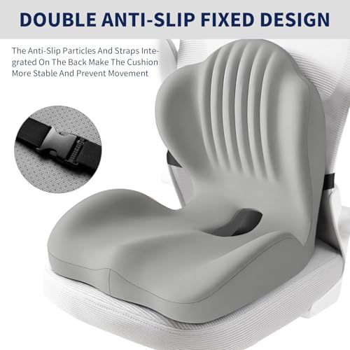 Lotarrotta Ergonomic Car Seat Cushion with Lumbar Support for Truck Driver, Multi - Purpose Orthopedic Seat Pillow for Office Chair, Car, Dining Chair as Gift, Sciatica Relief for Back, Hip, Leg Pain - Image 4