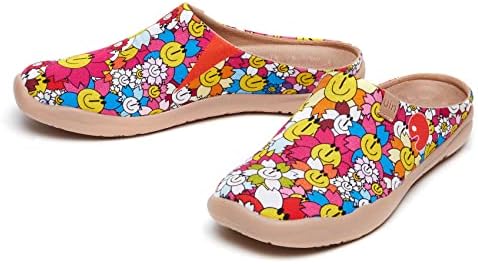 UIN Slipper Woman Travel Art Painted Shoes Wide Toe Casual Home Slip On Mules Malaga - Image 5