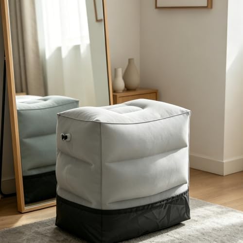 2 Set Inflatable Foot Rest Pillow for Flights, Foldable Ergonomic Support - Image 7