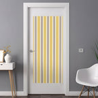 Window Privacy Film Frosted, Yellow Brown Striped Non-Adhesive Static Cling Window Tint, Modern Farmhouse Vertical Stripes Insulated Windows Frosted Films for Living Room, 35.4 x 78.7 Inches - Image 3