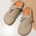 UBFEN Womens 100% Genuine Suede Mules Arch Support Indoor Outdoor Slippers - Image 3