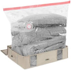 Compactor Large Vacuum Storage Bag & Semi-Rigid Box, Closet Organizer, 145L by Compactor