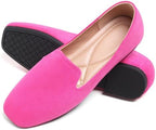 SAILING LU Women's Pointy Toe Ballets Flats PU Leather - Image 3