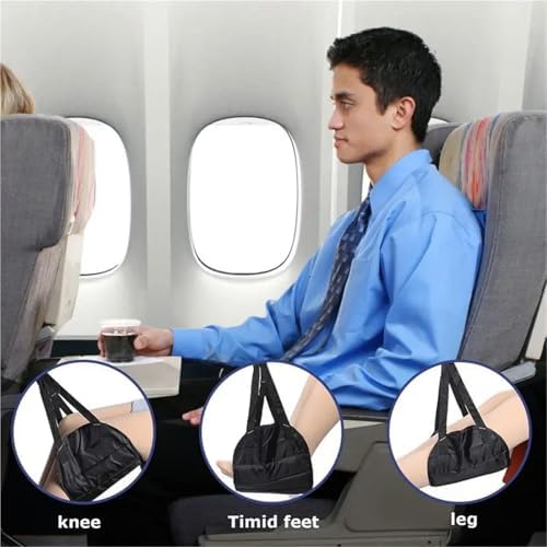 Foot Hammock for Plane Travel 2Pcs Airplane Foot Rest Sling Hammocks Lightweight Work Furniture Accessories Travel Pillows Flight Hand Luggage for Comfort - Image 3
