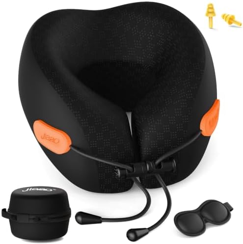 jiaao Travel Pillow for Long Flights with Chin and Neck Support by jiaao