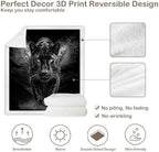 Black Panther Sherpa Blanket Dark Animal Print Throw Blanket for Men Bedroom Gamer Room Decor Soft Fuzzy Warm Cozy 50x60 Inches Luxury Wildlife Design Gift for Birthday Housewarming Anniversary - Image 7