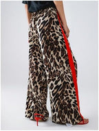 SHENHE Women's Cheetah Print Wide Leg Baggy Y2k Loose Streetwear Trousers - Image 3