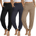 Ficerd 3 Pack Women's Joggers Loose Yoga Pants with Pockets by Ficerd