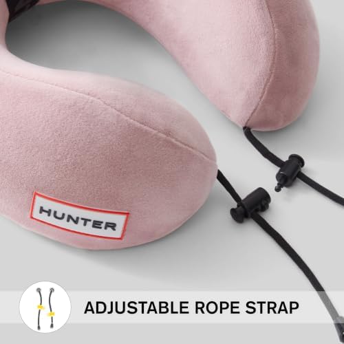 Hunter Ellis Contour Travel Neck Pillow, Pale Mauve, 11" x 10" x 6" - Image 4