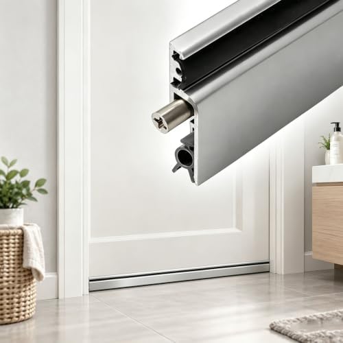 Brown/Sliver/Gold Automatic Door Sweep 30 32 34 36 Inch, Door Bottom Seal by Unknown