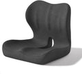Celinva Orthopedic Cushion Seat Cushion,L-Shaped Lumbar Support,Breathable,Design for Office Chair,Car,Wheelchair Ergonomic Non Slip MemoryFoam Seat Skin with Back Support (Black pro) by Unknown