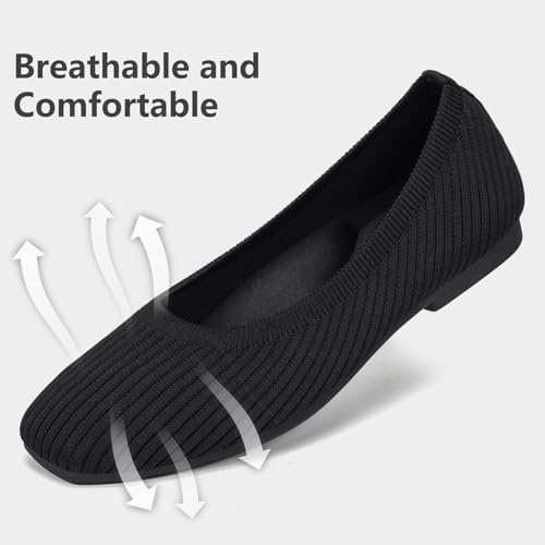 Frank Mully Women's Flats Square Toe Flats Comfortable Slip on Washable Ballet Flats Shoes for Women Dressy Work - Image 4