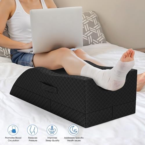 TranquilRelax Leg Elevation Pillows for After Surgery, Full Black - Image 5