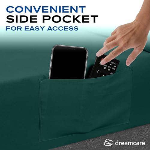 DREAMCARE Twin XL Sheets - 4pc Breathable Cooling Sheets Twin XL Sheet Sets - Image 4
