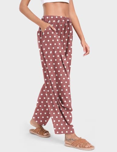 TARSE Womens Linen Barrel Pants Casual Summer Travel Lounge Trousers - Image 4