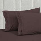 Mocassi Twin XL Size 4-Piece Bed Sheet Set - 1800 Premium Hotel Quality Microfiber 18-24 Inches Extra Deep Pocket Fitted Sheet- Luxury Soft, Breathable, Wrinkle, and Fade Resistant, Brown - Image 6