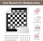 Sleepwish Throw Blanket, Black White Lightweight, Twin - Image 7