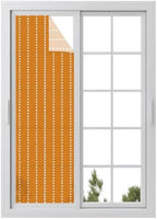Window Privacy Film Frosted, Geometric Stripes Orange Reusable Static Cling Window Tints, Polka Dots Abstract Retro Heat Control Windows Films for Offices, Balcony, 29.5 x 118 Inches by Unknown