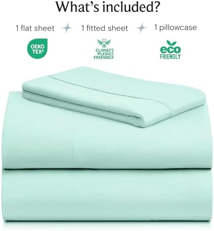 Twin Size Sheets Set, Cooling & Soft Deep Pocket Bed Sheets, 3PC - Image 2