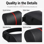 Car Neck Pillow for Porsche Cayenne 2019–2026, PU Leather Headrest Cushion with Breathable Mesh, Adjustable Neck Pillow for Car Seat, for Cars, SUVs, Pickup Trucks & Vans,B - Image 5