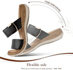 Littleplum Women Slides Sandals Arch Support Open Toe Slip on Sandals Soft Cushion Slippers Comfy Casual Summer Shoes for Walking Beach Travel - Image 6