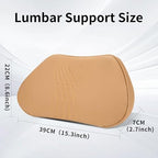 Lumbar Support Pillow for Car Seat, Office, Palomino Brown, 1PC - Image 5