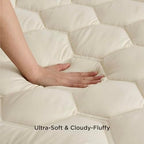 Bedsure King Mattress Pad, Mattress Topper with 8-21 Inches Deep Pocket - Image 4