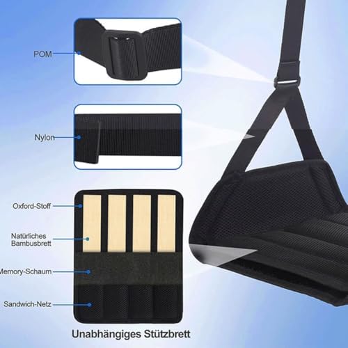 Airplane Foot Rest - Foot Hammock Portable for Plane Travel with Adjustable Strap & Thick Board, Desk Foot Rest Hammock, Travel for Long Flights (2pcs) - Image 6