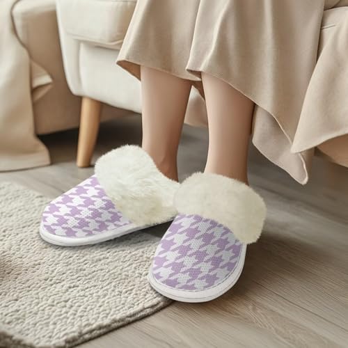 Cotton Slippers With Fluffy Edges House Slippers - Image 2