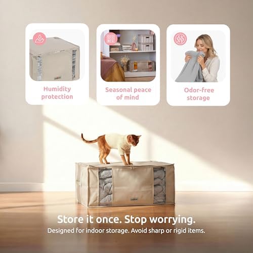 Compactor XXL Vacuum Storage Bag & Semi-Rigid Box, Closet Organizer, 210L - Image 4