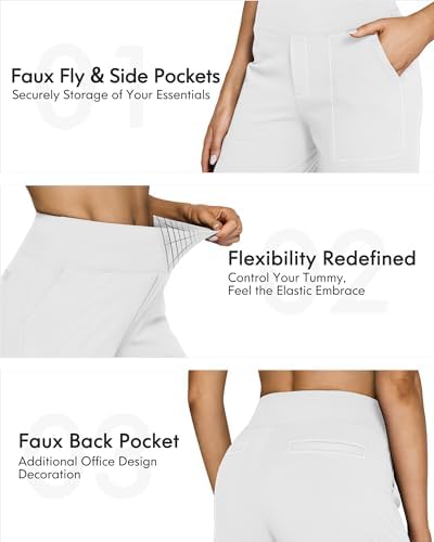 G4Free Yoga Pants for Women Wide Leg Pants with Pockets High Waisted - Image 4