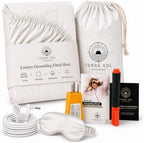 Terra Grounding Sheets Queen, 88% Cotton + 12% Silver, White by TerraSolGrounding