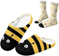 Jeiento Womens Fuzzy Slipper and Socks Winter Warm Gifts for Mom,Wam Cozy Indoor Socks Comfort Home Shoes by Jeiento