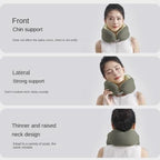 QUQUQ Travel Neck Pillow for Sleeping Slow Rebound U-Shaped Pillow Nap Portable Travel Comfortable(Green) - Image 5