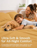 Queen Size Sheet Set, Cooling & Soft Deep Pocket Bed Sheets, 4PC - Image 2