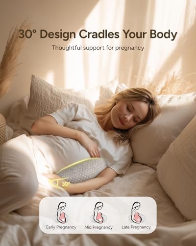 Pregnancy Wedge Pillow for Sleeping, Small Pregnancy Pillow for Travel - Image 5