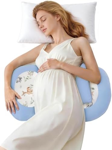 PATPAT Pregnancy Pillow, Cooling Maternity Pillow with Adjustable Wedge by PATPAT