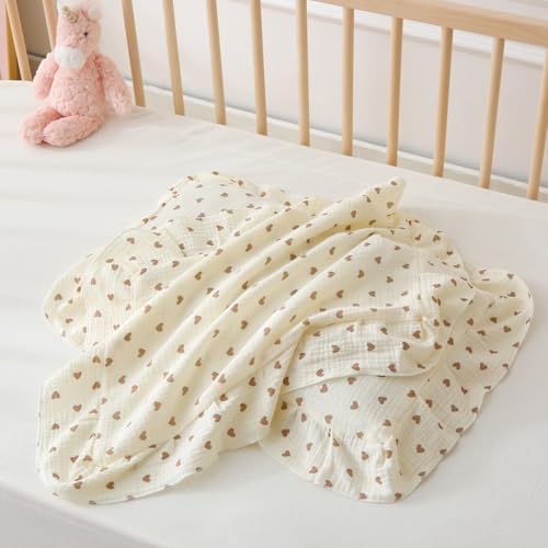 100% Cotton Muslin Toddler Pillowcase 2 Pack，13"x 18" Ultra Soft Breathable Travel Pillow Case Cover,Ruffle Pillow Case for Newborn,Nursery,Boys,Girls,Machine Washable - Image 5