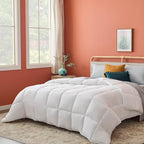 Linenspa All-Season Down Alternative Comforter, Duvet Insert, White, Twin by Linenspa